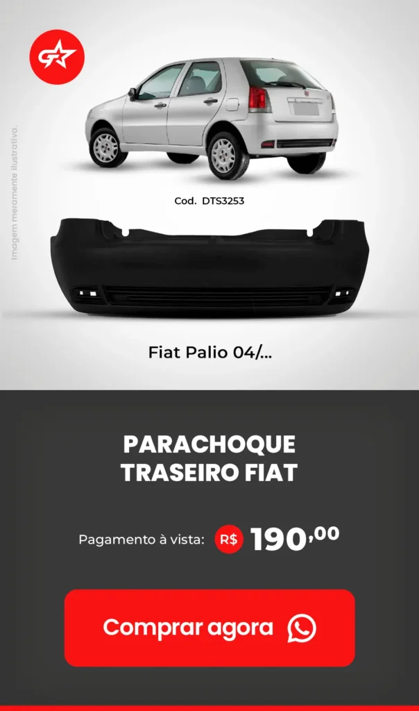 PARACHOQUE TRASEIRO FIAT